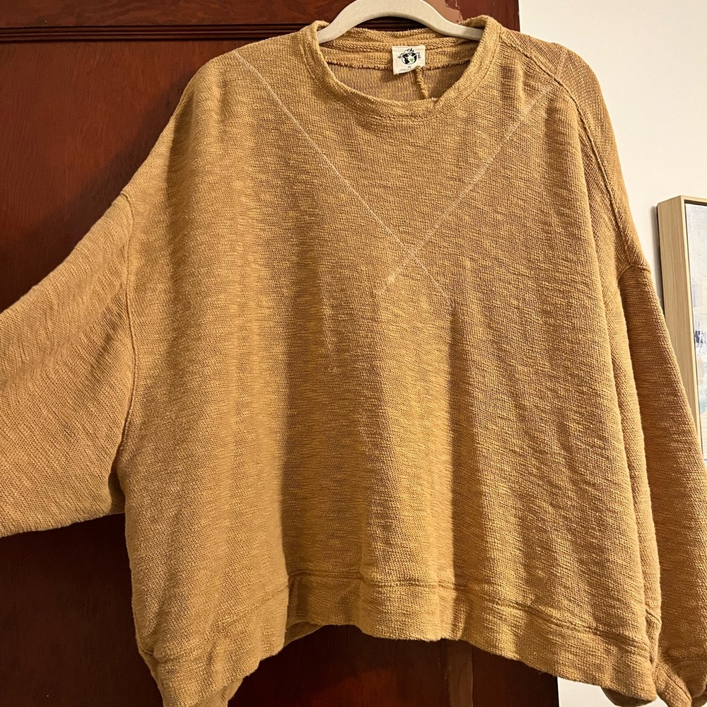 free people oversized knit top